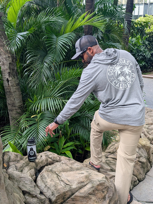 Pacific Palms Hooded Long-Sleeve Tee