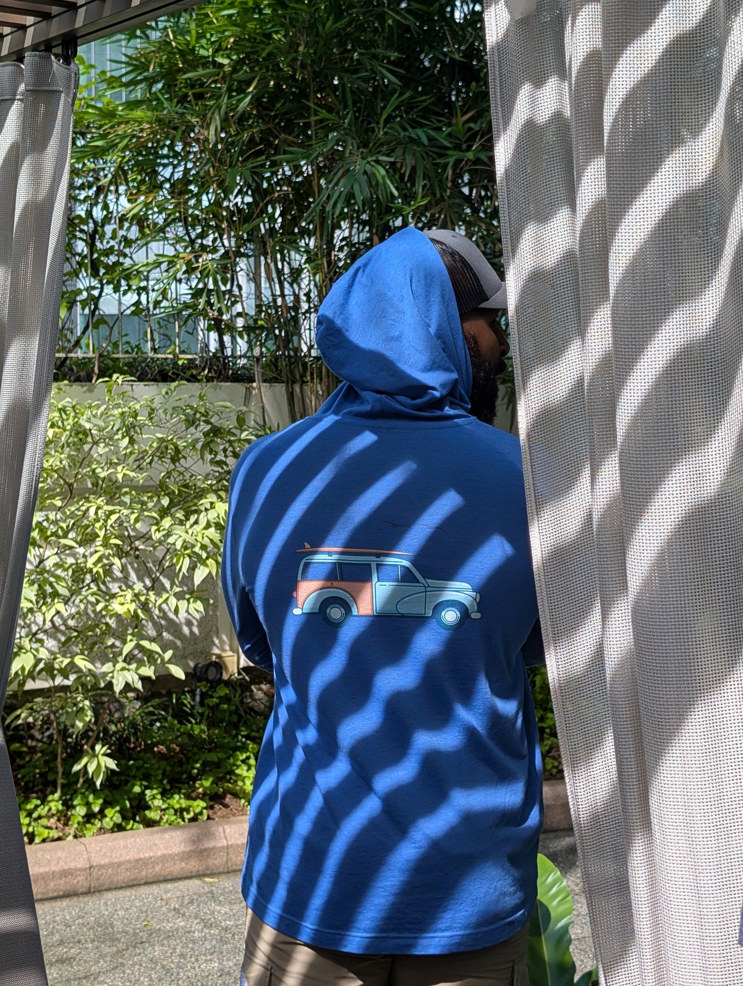 Beach Cruiser Hooded Long-Sleeve Tee