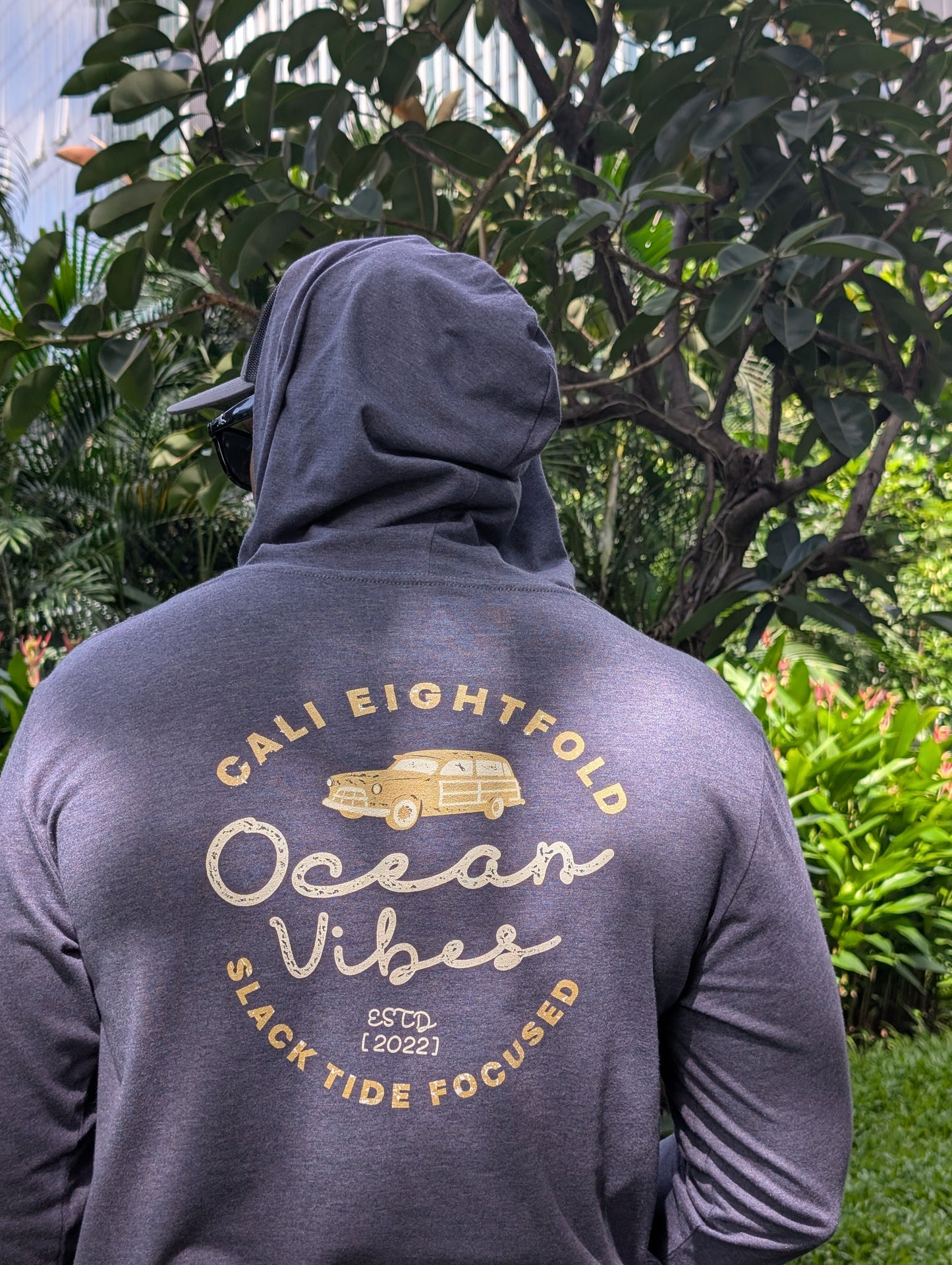 Slacker Vibes Hooded Long-Sleeve Tee